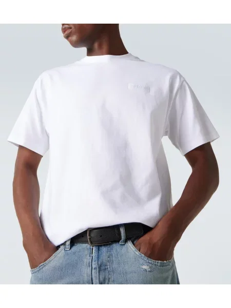 Tricou Givenchy din jerseu cu autograf alb