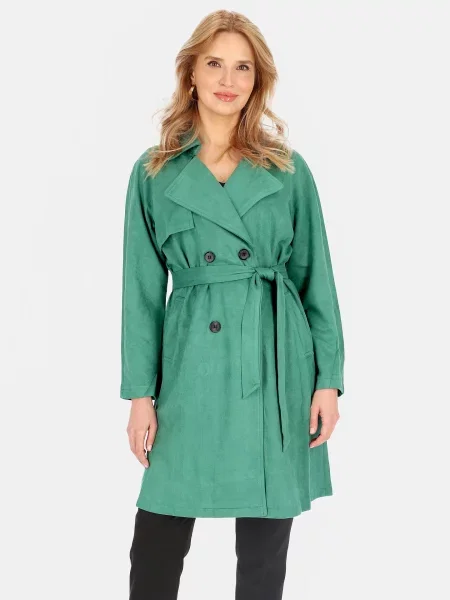 Trencz Perso dwurzędowy czarny