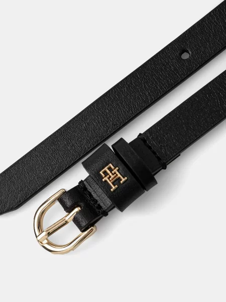 Tommy Hilfiger ζώνη γυναικεία δερμάτινη μαύρο