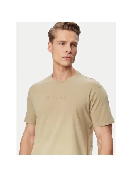 Guess Póló Regular Fit bézs