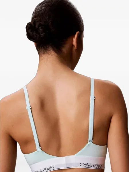 Bralette Calvin Klein Underwear s autogramom plava