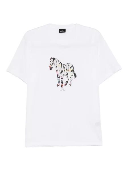 Tricou Ps Paul Smith cu imagine alb