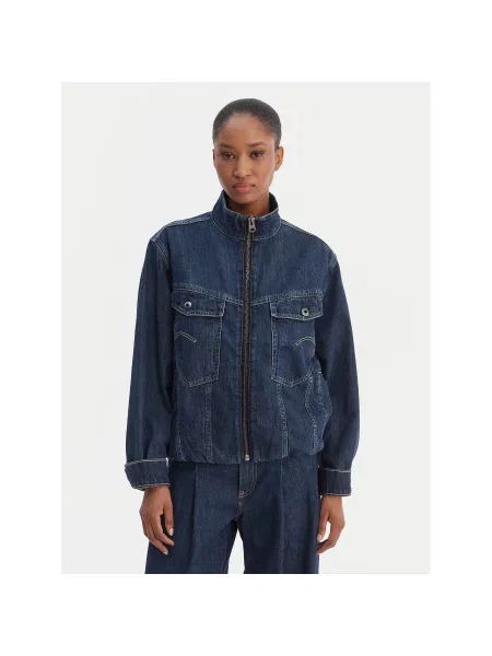 G-Star Raw Τζιν μπουφάν Rib Trucker μπλε