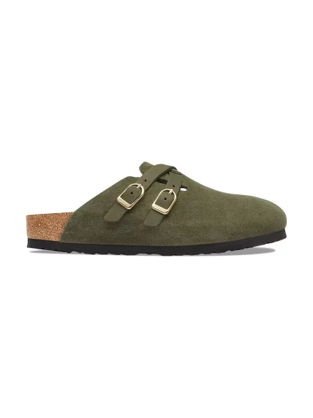 Birkenstock Blair D-Buckle LEVE șalpi mocasini pentru femei din piele întoarsă