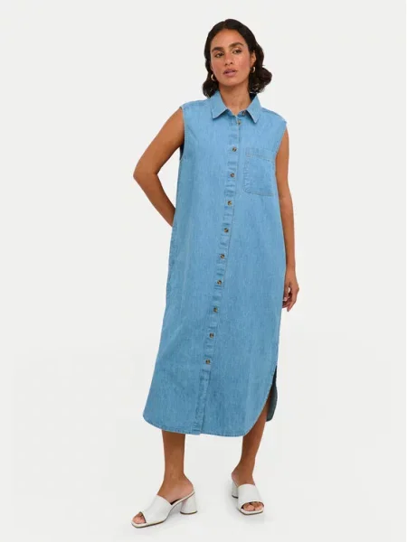 Kaffe Джинсова сукня Louise Голубий