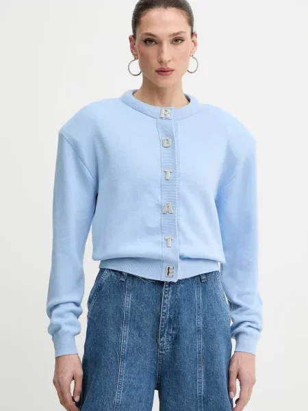 Rotate cardigan din amestec de casmir light albastru