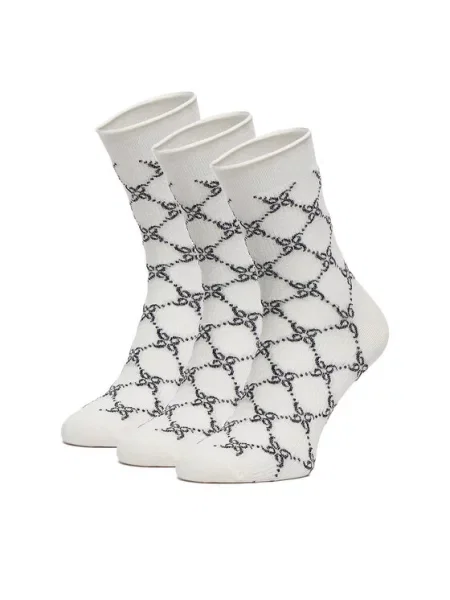 Nine West Duge čarape 3 PACK crna
