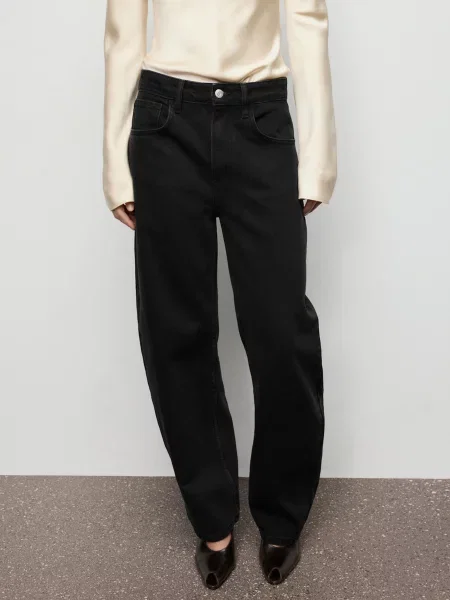 Джинси мом MANGO сірий