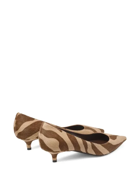Pantofi cu toc Jimmy Choo cu imagine cu model zebră maro