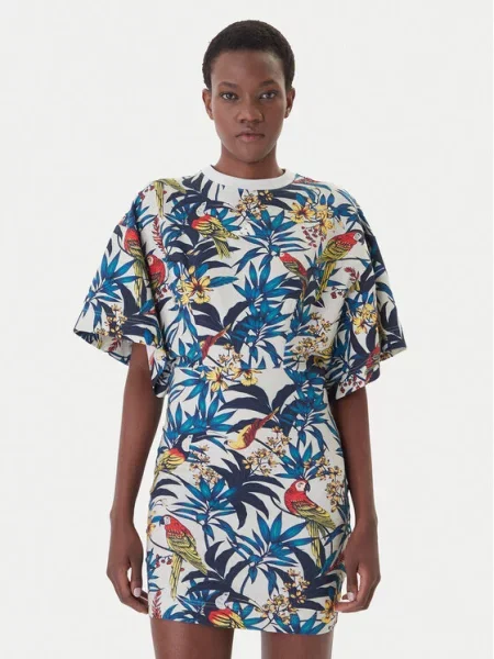Adidas Sukienka codzienna Farm Rio Oversize niebieski