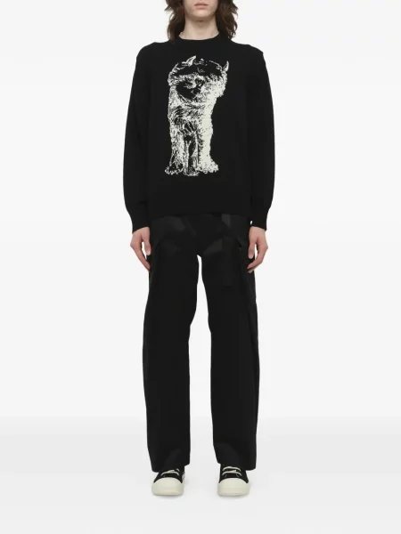 Hanorac Sacai cu imagine negru