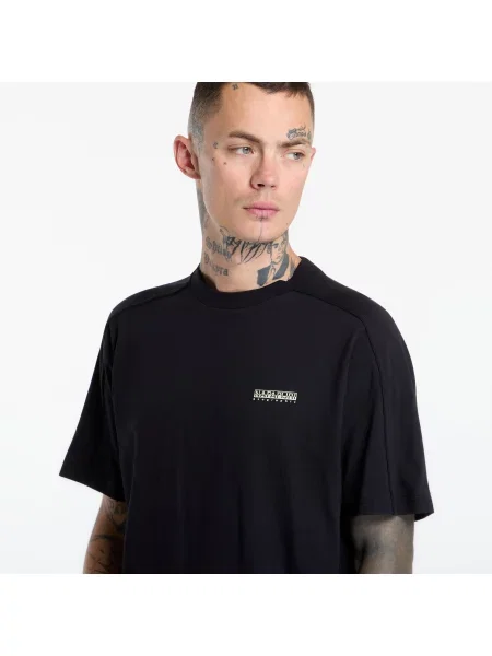 Тениска Napapijri S-Teza Short-Sleeve Black Beauty XL черно