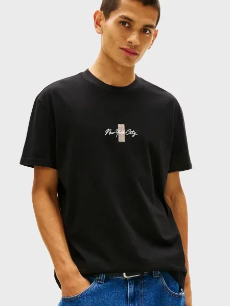 Футболка Tommy Jeans чорна