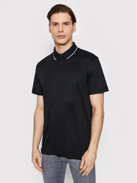 Selected Homme Tricou polo Leroy negru