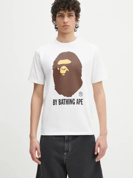 Majica A Bathing Ape By Bathing Ape s tiskom bijela