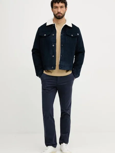 Вельветовая джинсовая куртка Pepe Jeans синяя
