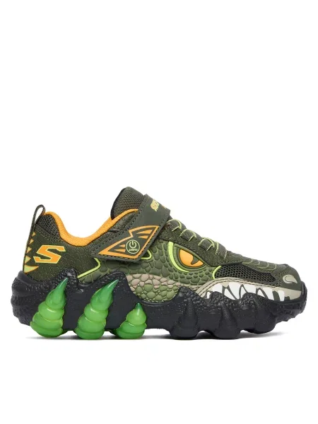 Skechers Superge Skech-O-Saurus Lights OLV Khaki