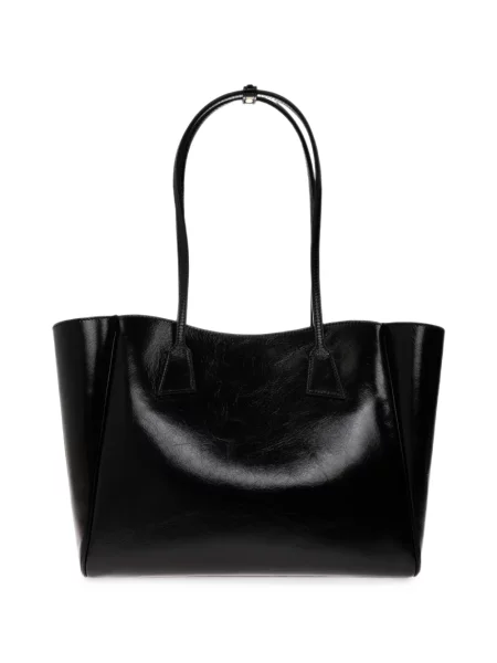 Geantă shopper Hidesins din piele negru