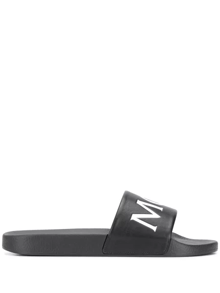 Papuci Moncler cu imagine negru