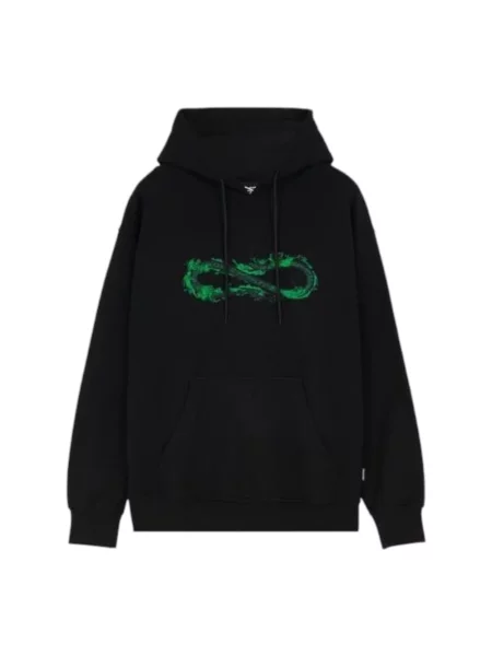 Bluza z kapturem Propaganda z kapturem z logo czarna