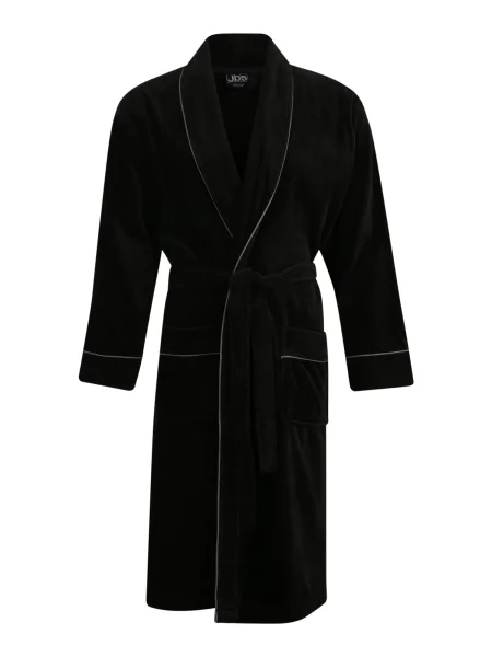 JBS OF DENMARK Halat de baie lung negru alb