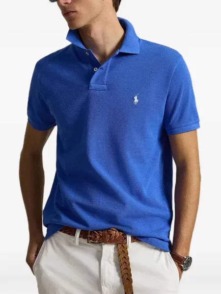 Gulerat tricou polo Polo Ralph Lauren cu decolteu în V fără mâneci maro