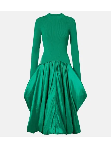 Rochie midi Simkhai tricotate până la genunchi de costum verde