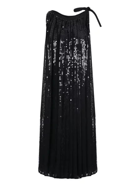 Rochie Prada cu paiete plisată de costum negru