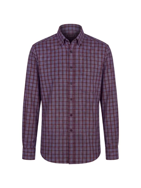 Cămașă Slowear în carouri violet