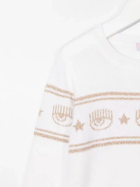 Sweter dziecięcy Chiara Ferragni biały