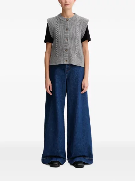 Curea Levi's® cu broderie cu cataramă cu dungi albastru