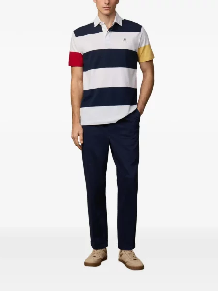 Tricou polo Hackett London alb