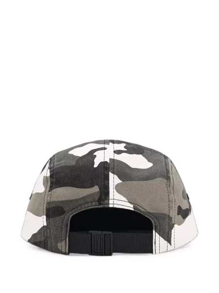 Șapcă Supreme cu imagine cu model camuflaj alb