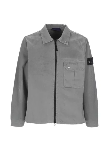 Cămașă de blugi Stone Island cu strasuri gri
