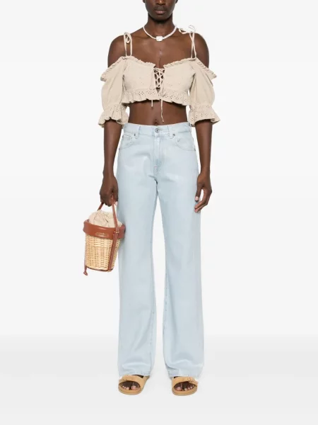 Top Guess cu broderie
