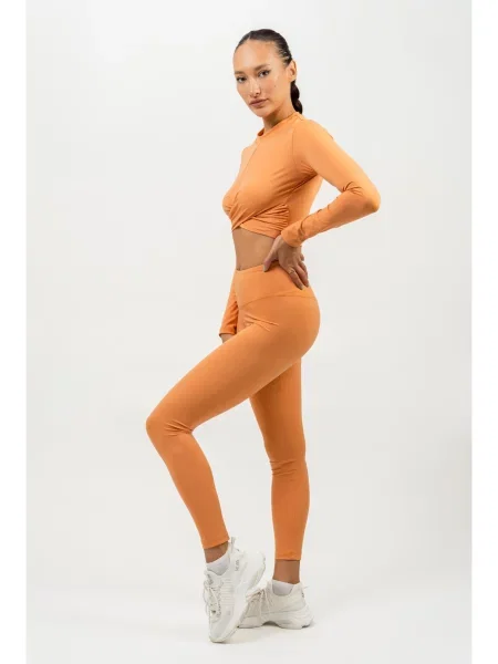 Dámske tréningové legíny NEBBIA Elevated orange oranžová