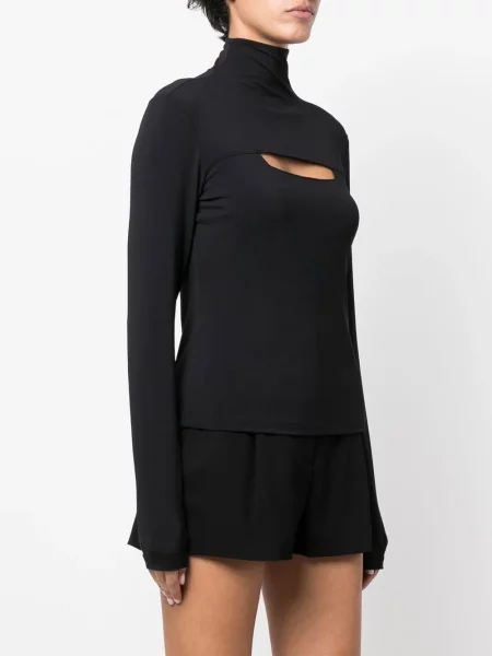 Dlouhý top Versace Pre-owned černý