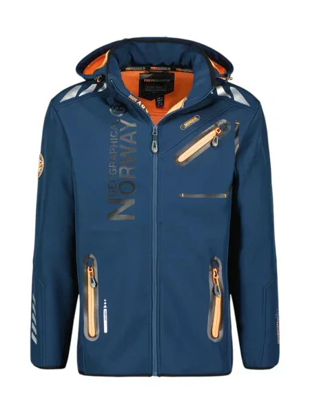 Kurtka softshell Geographical Norway ROYAUTE Navy/Orange. niebieska