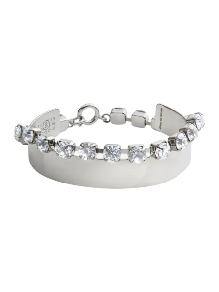 Bransoletka Mm6 Maison Margiela z dżetami szara