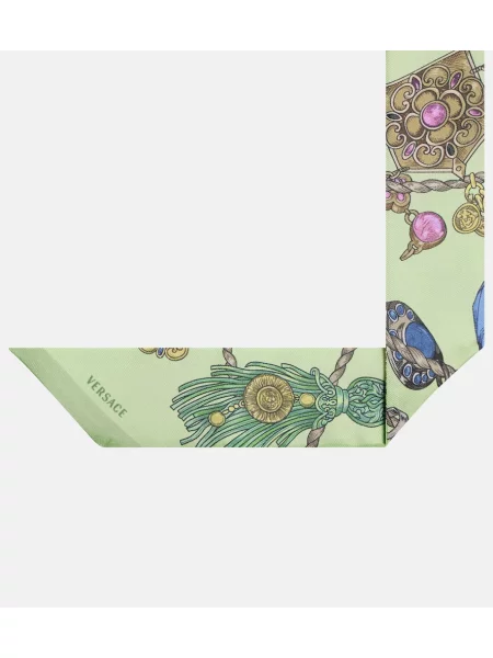 Fular Versace de mătase cu model floral