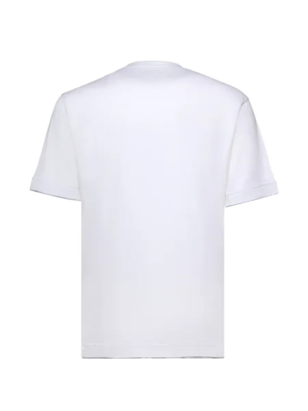 Tricou Eleventy cu decolteu rotund alb