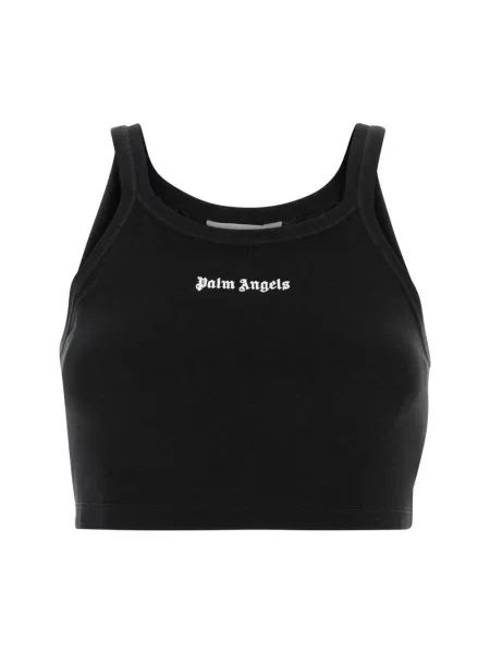 Dzianinowy top Palm Angels czarny
