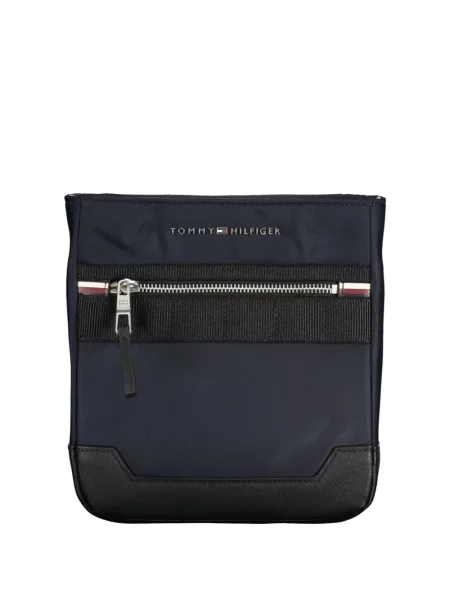 Geantă crossbody Tommy Hilfiger cu autograf albastru