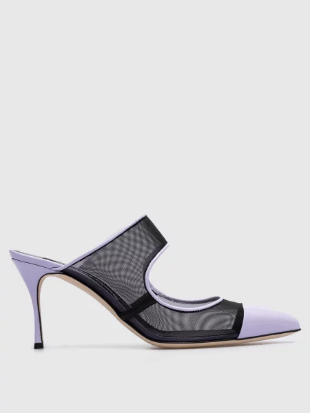 Мюли Sergio Rossi с сеткой фиолетовые