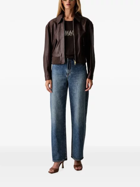 Tricou Armani Exchange cu imagine maro