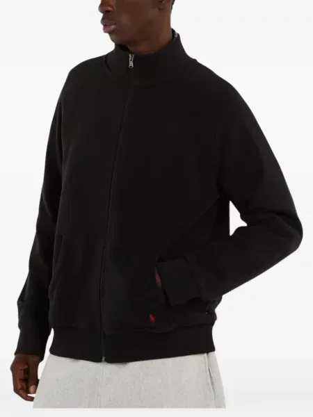 Szarvasbőr húzózsinór sneaker Polo Ralph Lauren nyomtatás barna