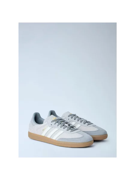 Sneakersy Adidas Samba skórzane szare