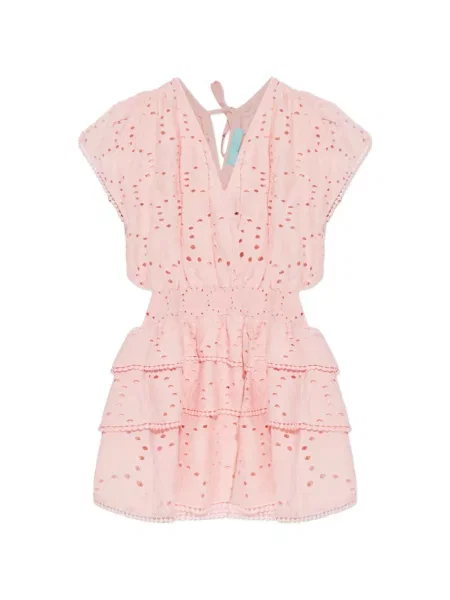 Rochie mini Melissa Odabash de costum roz