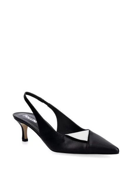 Pantofi cu toc Pollini slingback negru