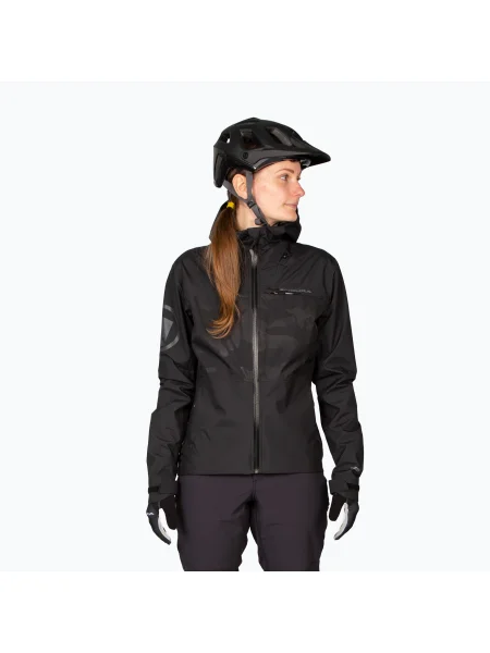 Дамско яке за колоездене Endura Singletrack II Waterproof black черно